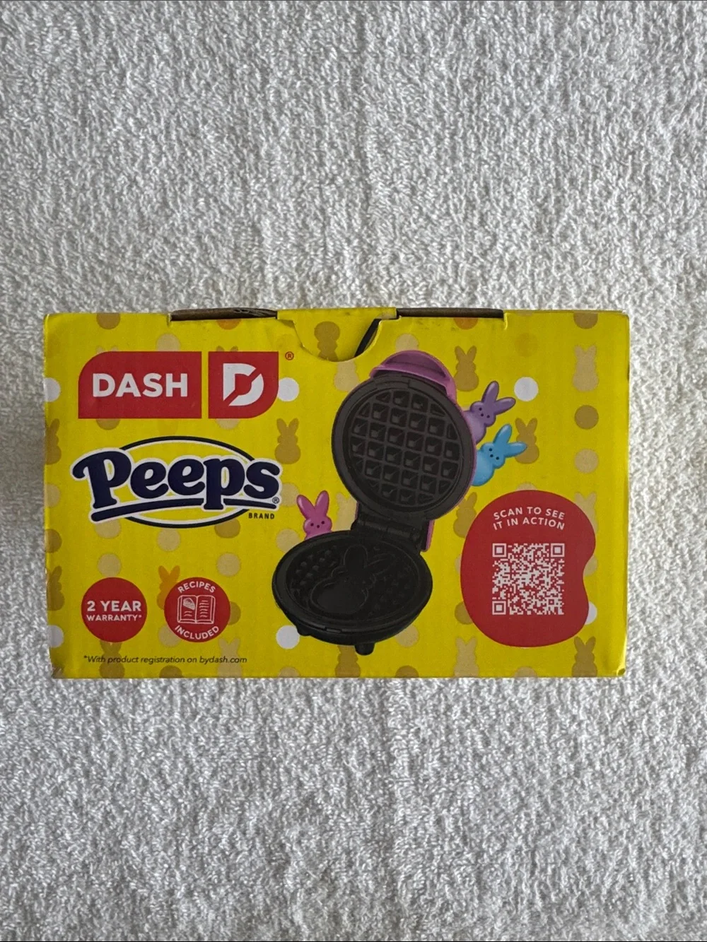Dash Peeps Pink Mini Waffle Maker